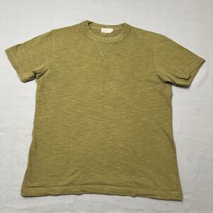 Non Stock T-Shirt Men's XL Olive Green Cotton Short Sleeve Crew Neck Pullover